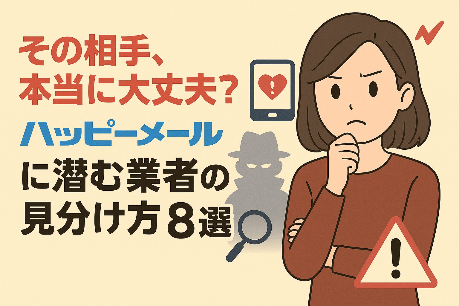 その相手、本当に素人？ハッピーメールに潜む業者の見分け方8選