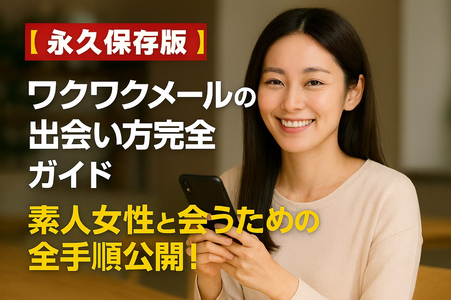 【永久保存版】ワクワクメールの出会い方完全ガイド｜素人女性と会うための全手順公開！