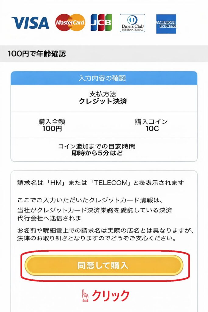 ステップ4:金額を確認し、同意して購入する